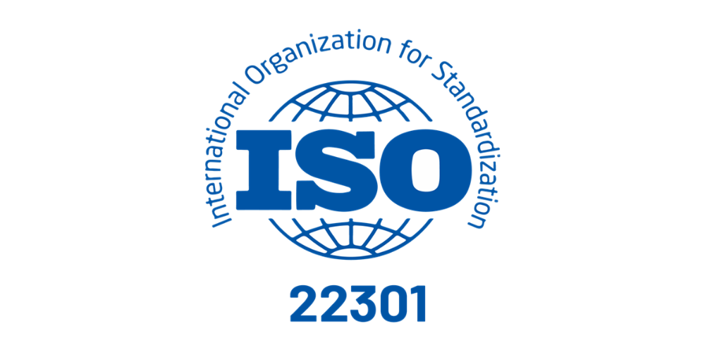 ISO 22301 business continuity certification, held by Cylentrix