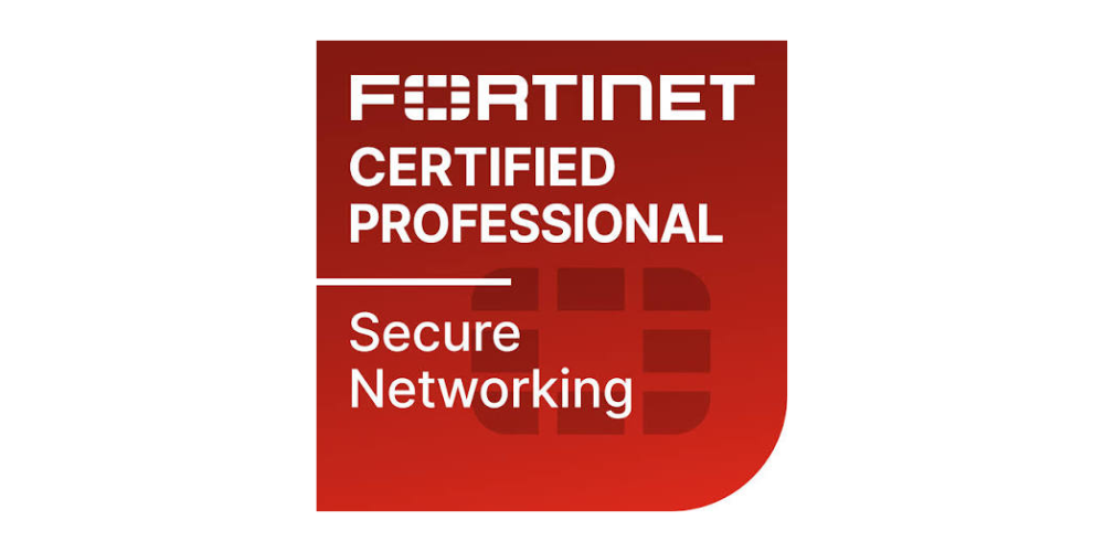Fortinet Certified Professional, Secure Networking, held by Cylentrix