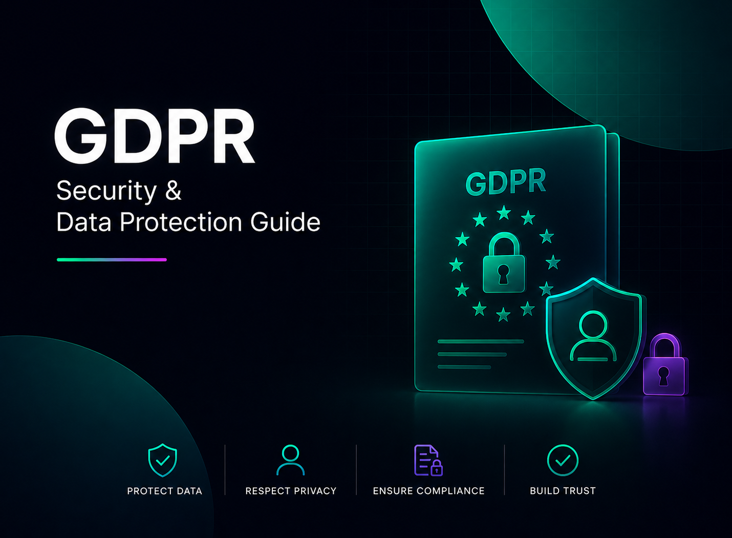 Cover of the Cylentrix GDPR security and data protection guide