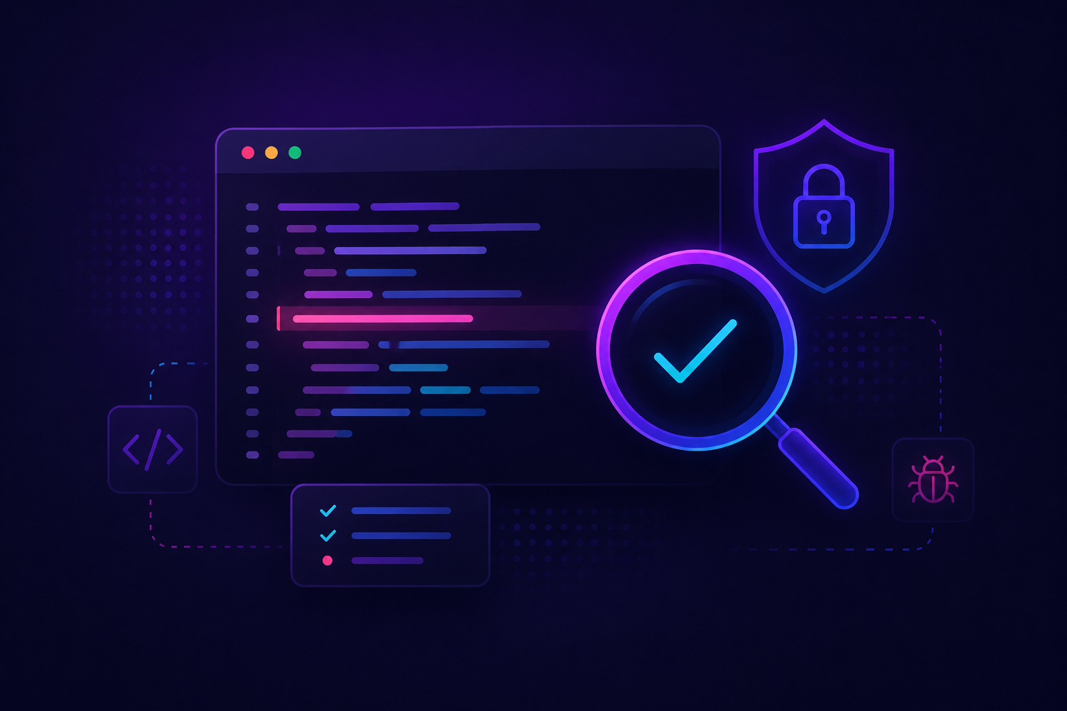 Secure code review and application security guide cover showing annotated source code and a security finding