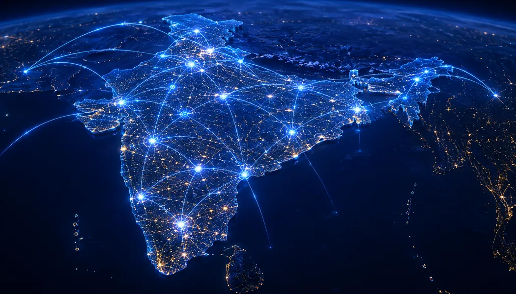 WAN Performance Benchmark Across India report artwork: latency and throughput comparison across Indian metros